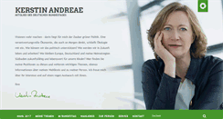 Desktop Screenshot of kerstin-andreae.de